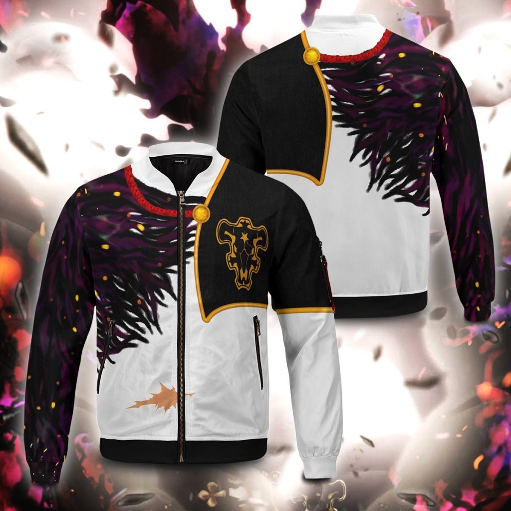 Black Clover Jacket: Asta Demon Skin Bomber Jacket | Black Clover Merch ...