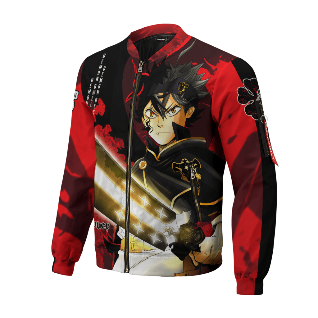 Black Clover Jacket: Asta 3D Bomber Jacket | Black Clover Merch Store