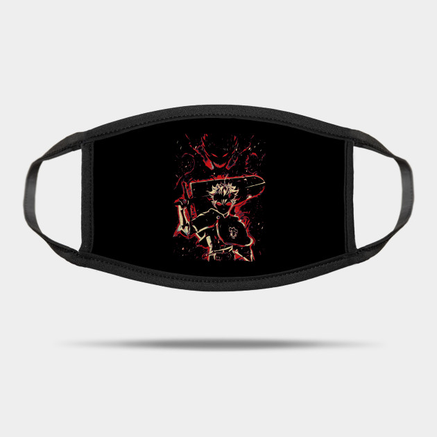 Black Clover Face Mask: Asta Black Grimoire Power | Black Clover Merch ...