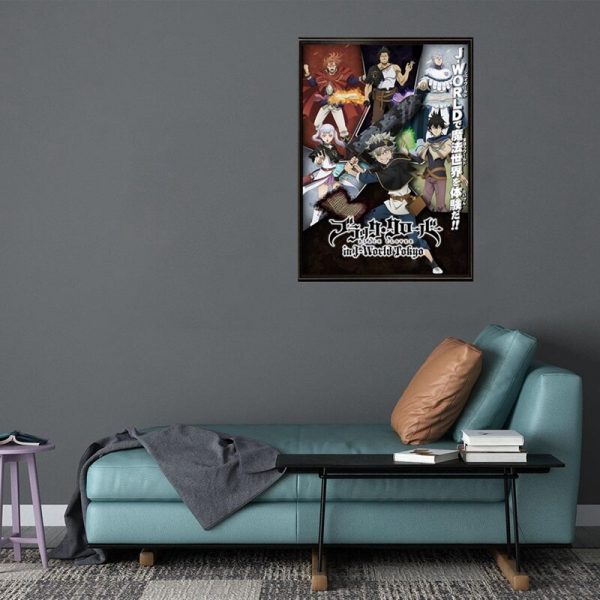 Black Clover Anime Manga Wall Silk Poster Scroll Pictuce Hanging 29 42cm 3 - Black Clover Merch Store