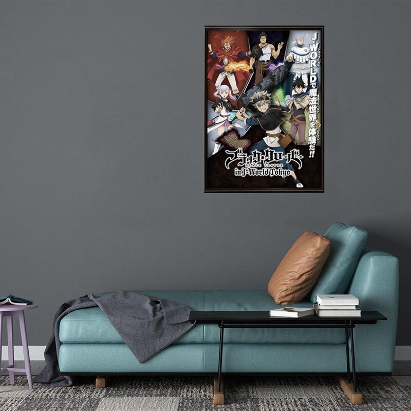 Black Clover Poster Black Clover In J World Tokyo Hanging Poster Black Clover Merch Store