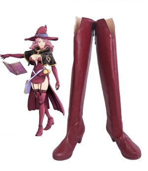 Black Clover Quartet Knights Vanessa Enoteca Cosplay Boots Red Shoes High Heel Custom Made Any Size - Black Clover Merch Store