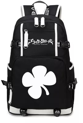 Black Clover Backpack Cosplay Anime Asta Canvas Bag Schoolbag Travel Bags
