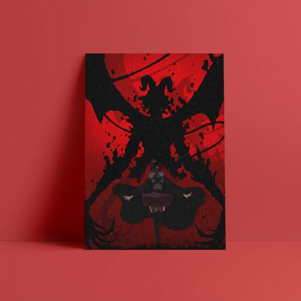 black clover devil megicula anime poster Canvas Wall Art Decoration prints for Home bedroom decor Painting 2 - Black Clover Merch Store