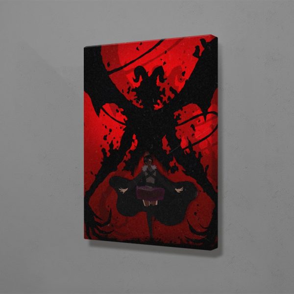 black clover devil megicula anime poster Canvas Wall Art Decoration prints for Home bedroom decor Painting - Black Clover Merch Store