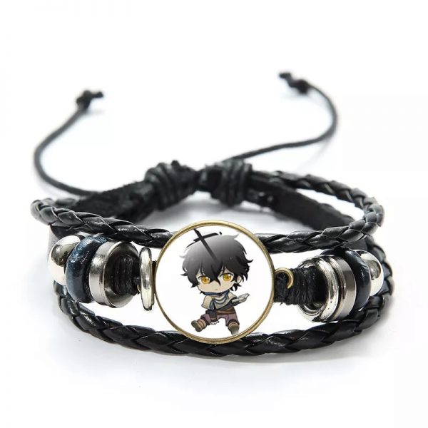 Japan Anime Black Clover Leather Bracelet Asta Yuno Noell Silva Yami Sukehiro Magna Swing Figure Bangle Jewelry Gift For fans