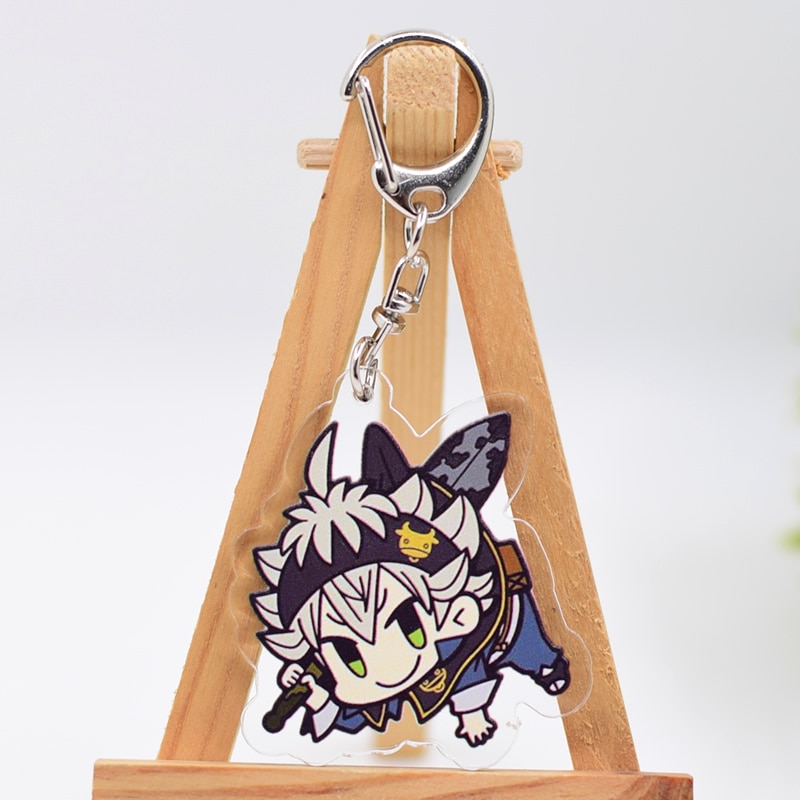 Black Clover Keychain Acrylic Cartoon Keyring Accessories WL0727 - Black Clover Merch Store