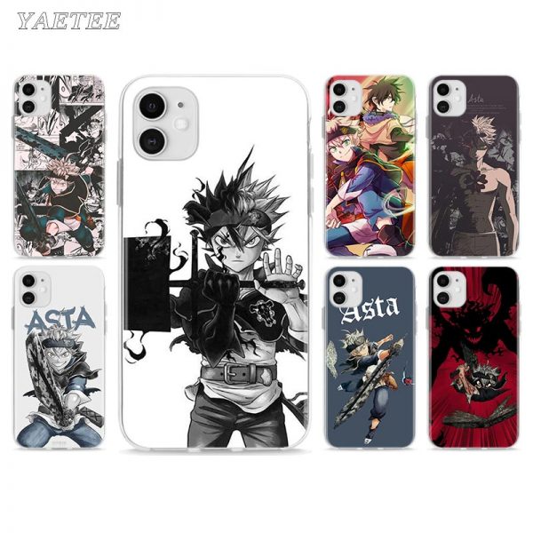 Soft Phone Case For Apple iPhone 12 11 Pro Max SE 2020 X XS MAX XR - Black Clover Merch Store