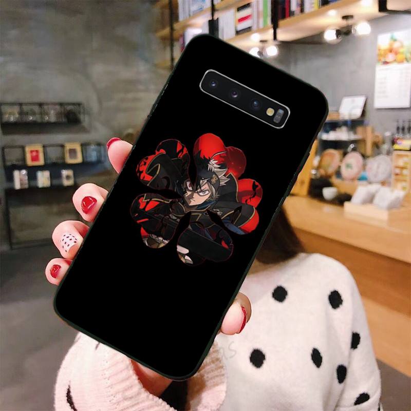 Black Clover cool horror anime Phone Case For Samsung A50 A51 A71 A20E A20S S10 S20 S21 S30 Plus ultra 5G M11 funda shell