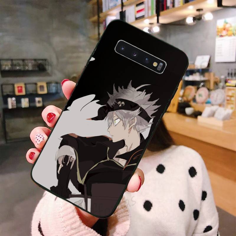 Black Clover cool horror anime Phone Case For Samsung A50 A51 A71 A20E A20S S10 S20 S21 S30 Plus ultra 5G M11 funda shell