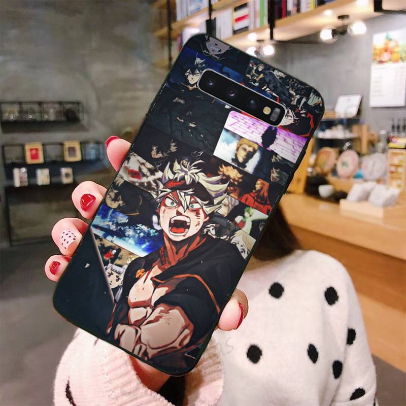 Black Clover cool horror anime Phone Case For Samsung A50 A51 A71 A20E A20S S10 S20 S21 S30 Plus ultra 5G M11 funda shell