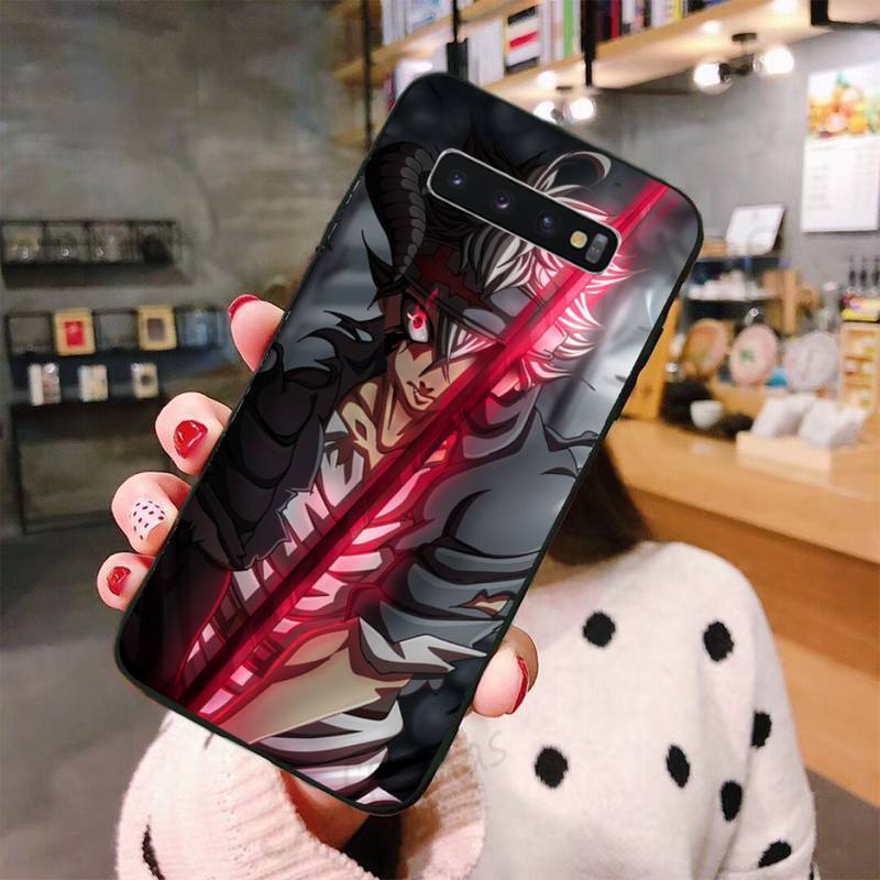 Black Clover cool horror anime Phone Case For Samsung A50 A51 A71 A20E A20S S10 S20 S21 S30 Plus ultra 5G M11 funda shell