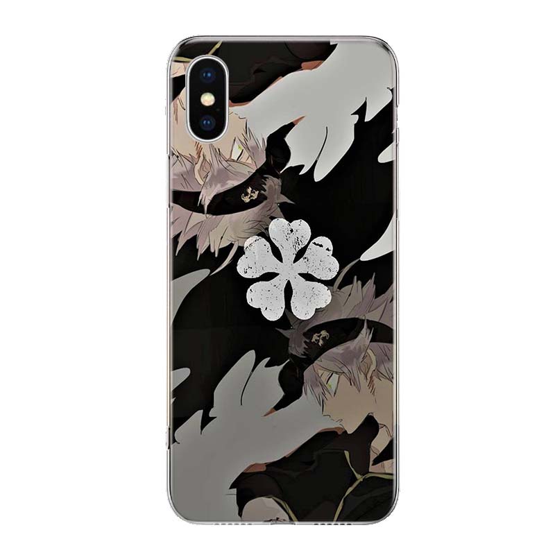 Manga Anime Black Clover Phone For Apple Iphone 13 Pro Max 11 12 Mini Case X XS XR 8 Plus 7 6 6S SE 2020 5 5S Cover Shell Coque