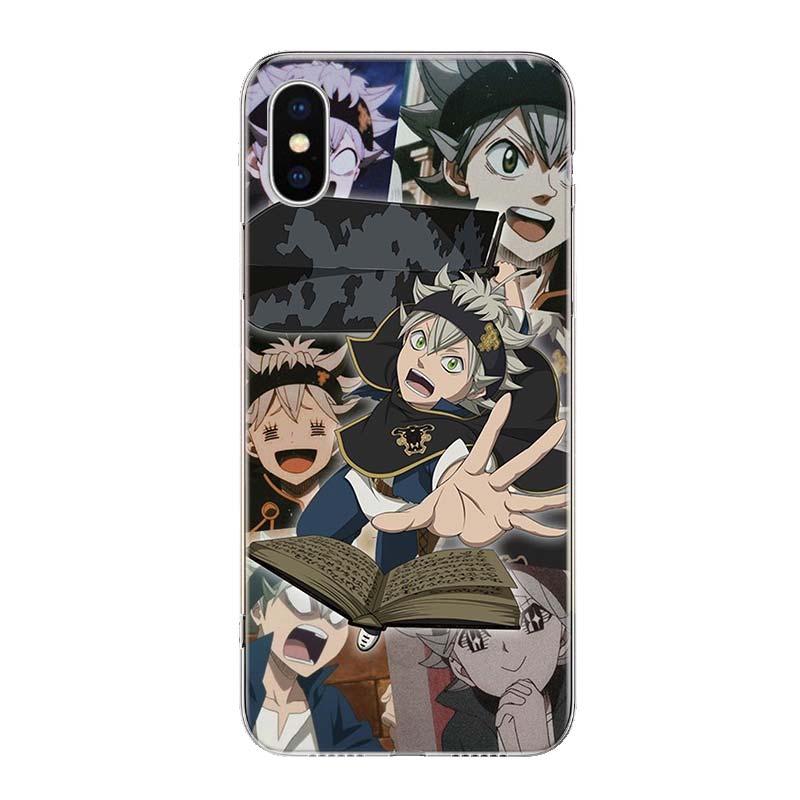 Manga Anime Black Clover Phone For Apple Iphone 13 Pro Max 11 12 Mini Case X XS XR 8 Plus 7 6 6S SE 2020 5 5S Cover Shell Coque
