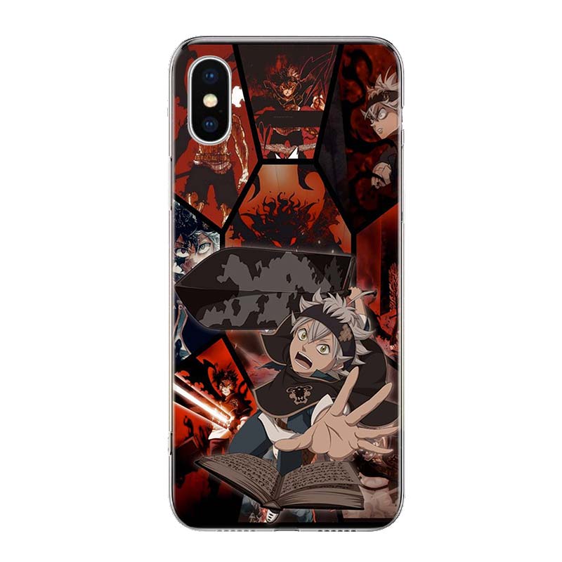 Manga Anime Black Clover Phone For Apple Iphone 13 Pro Max 11 12 Mini Case X XS XR 8 Plus 7 6 6S SE 2020 5 5S Cover Shell Coque