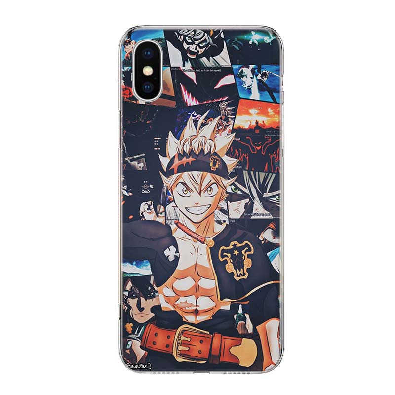 Manga Anime Black Clover Phone For Apple Iphone 13 Pro Max 11 12 Mini Case X XS XR 8 Plus 7 6 6S SE 2020 5 5S Cover Shell Coque