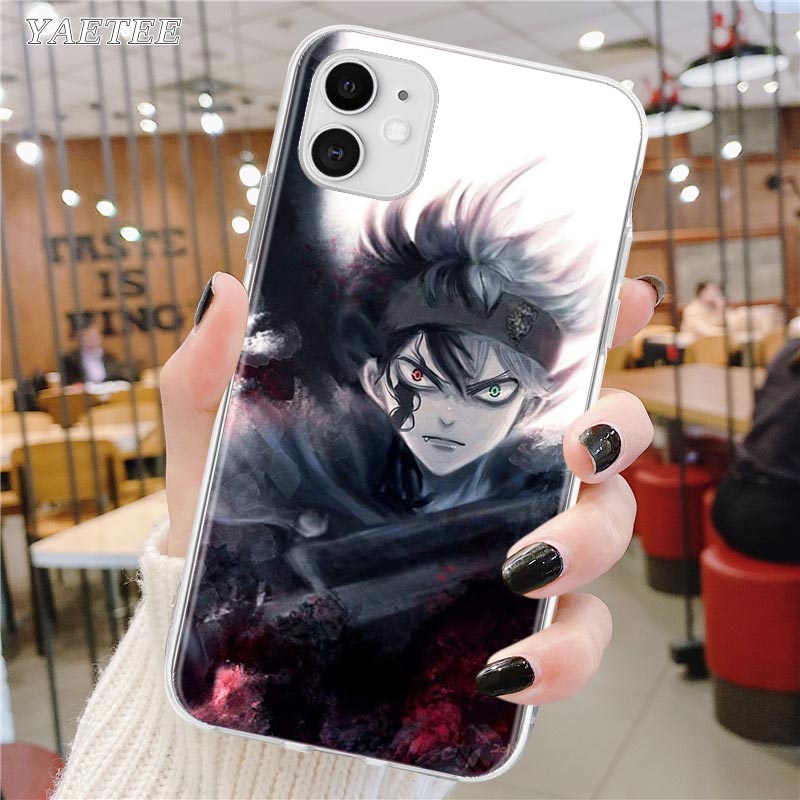 Soft Phone Case For Apple iPhone 12 11 Pro Max SE 2020 X XS MAX XR 7 8 6S Plus Fundas Capa Back Cover Black Clover Anime