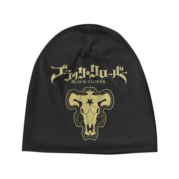 Black Clover Black Bulls Beanies Men Winter Hat Knitted Hats For Women Cap Clover Knight Black - Black Clover Merch Store