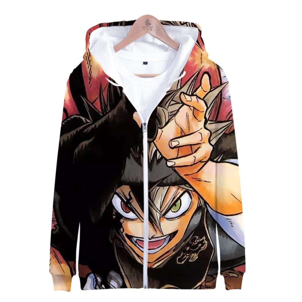 Black Clover Jacket - Printed Casual Fashionable Jackets | Black Clover ...