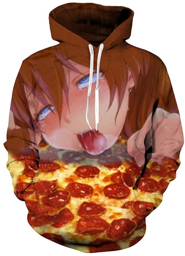 ahegao pizza hoodies - Black Clover Merch Store
